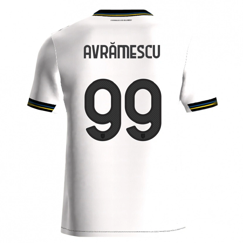 Danxen Heren Ianis Avrămescu #99 Wit Zwart Thuisshirt Thuistenue 2025/26 T-Shirt