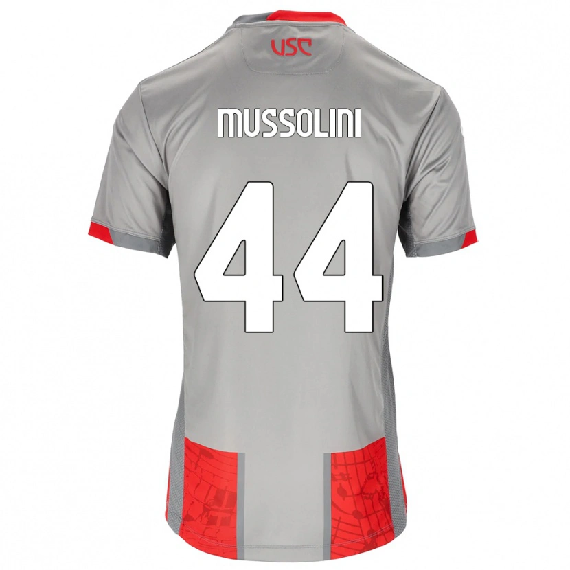 Danxen Heren Romano Floriani Mussolini #44 Rood Grijs Thuisshirt Thuistenue 2025/26 T-Shirt