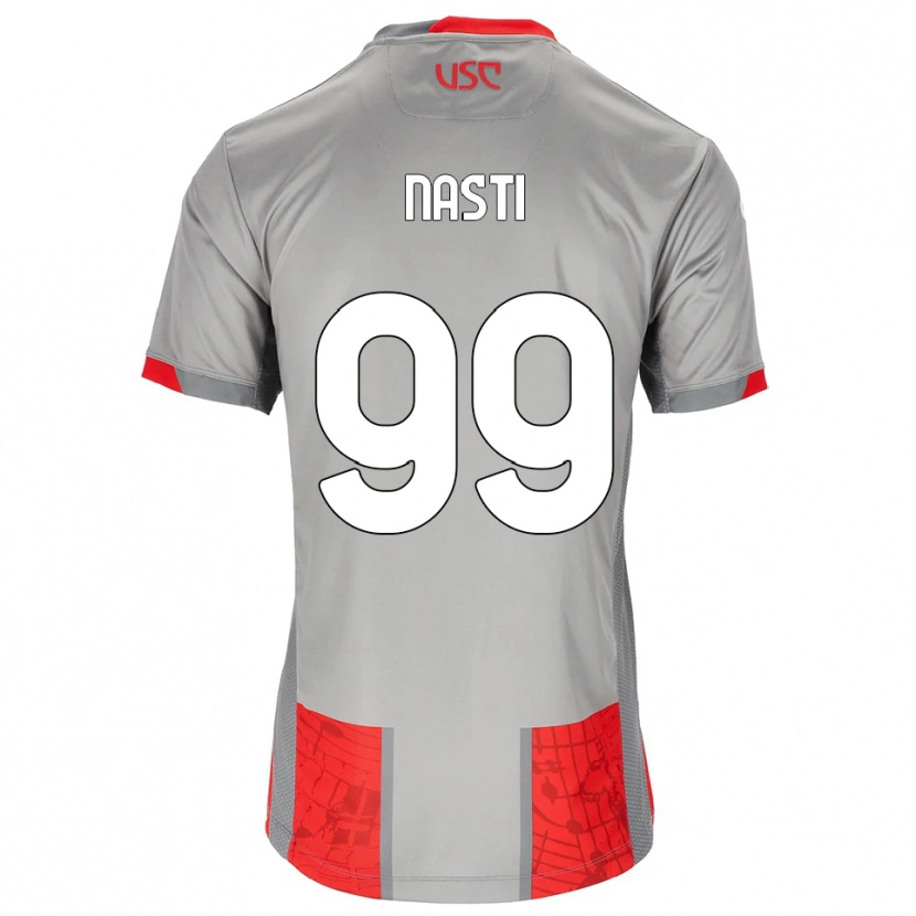 Danxen Heren Marco Nasti #99 Rood Grijs Thuisshirt Thuistenue 2025/26 T-Shirt