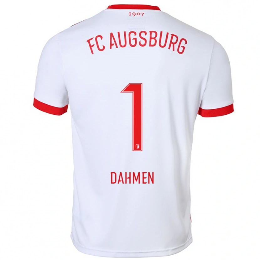 Danxen Heren Finn Dahmen #1 Wit Rood Thuisshirt Thuistenue 2025/26 T-Shirt