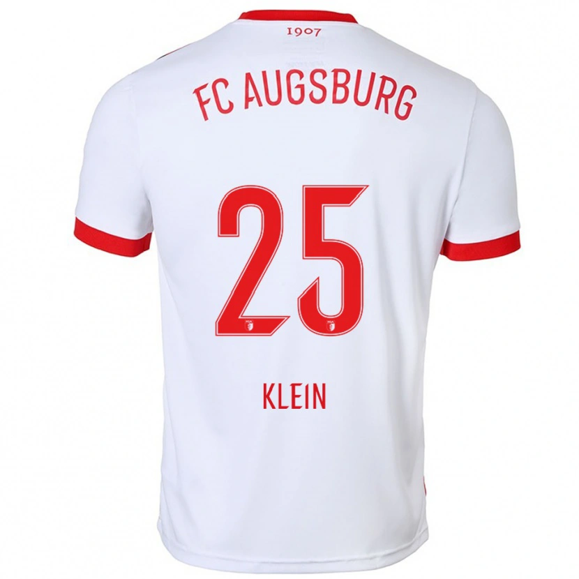Danxen Heren Daniel Klein #25 Wit Rood Thuisshirt Thuistenue 2025/26 T-Shirt