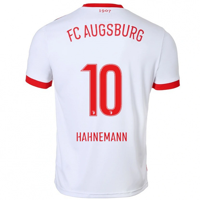 Danxen Heren Jamy Hahnemann #10 Wit Rood Thuisshirt Thuistenue 2025/26 T-Shirt