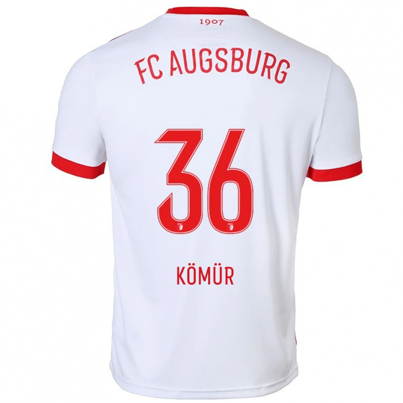 Danxen Heren Mert Kömür #36 Wit Rood Thuisshirt Thuistenue 2025/26 T-Shirt