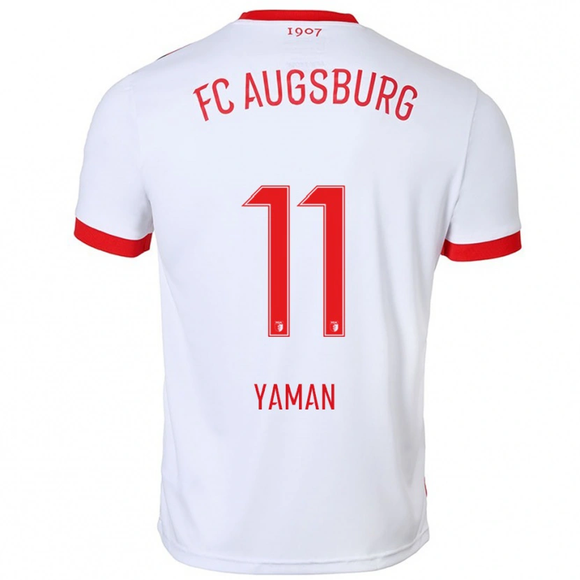 Danxen Heren Kerim Yaman #11 Wit Rood Thuisshirt Thuistenue 2025/26 T-Shirt