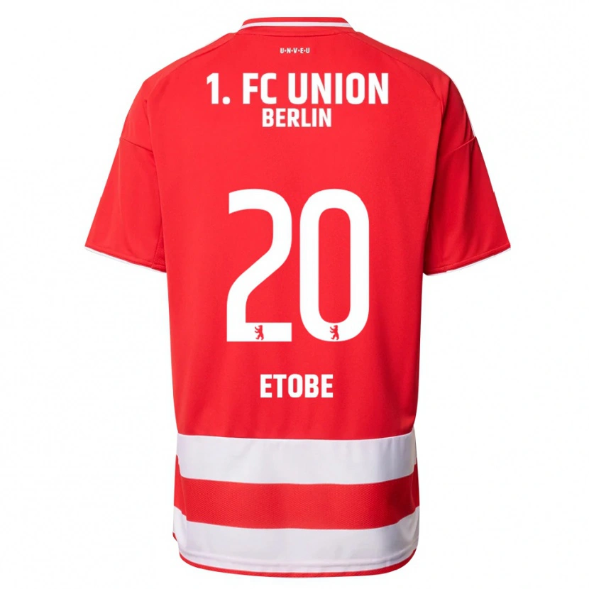 Danxen Heren Michael Etobe #20 Rood Wit Thuisshirt Thuistenue 2025/26 T-Shirt