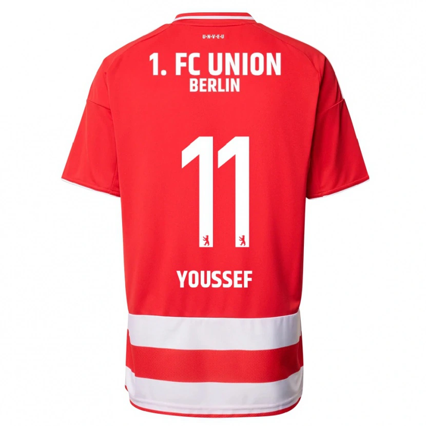 Danxen Heren Nour Youssef #11 Rood Wit Thuisshirt Thuistenue 2025/26 T-Shirt