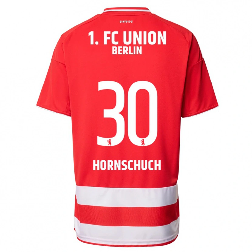 Danxen Heren Sarah Hornschuch #30 Rood Wit Thuisshirt Thuistenue 2025/26 T-Shirt