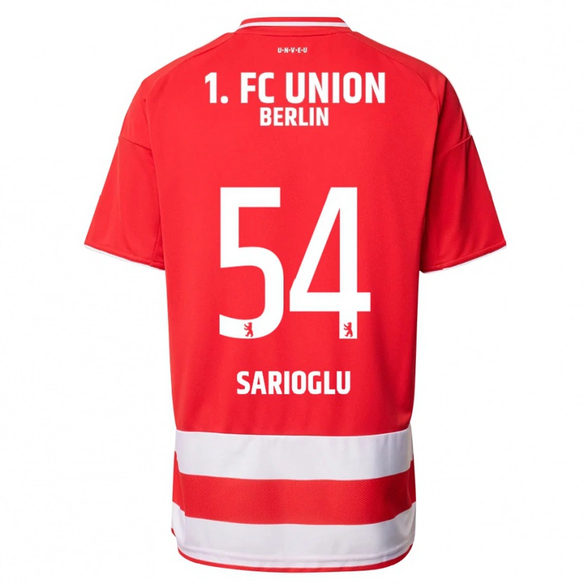 Danxen Heren Defne Sarıoğlu #54 Rood Wit Thuisshirt Thuistenue 2025/26 T-Shirt
