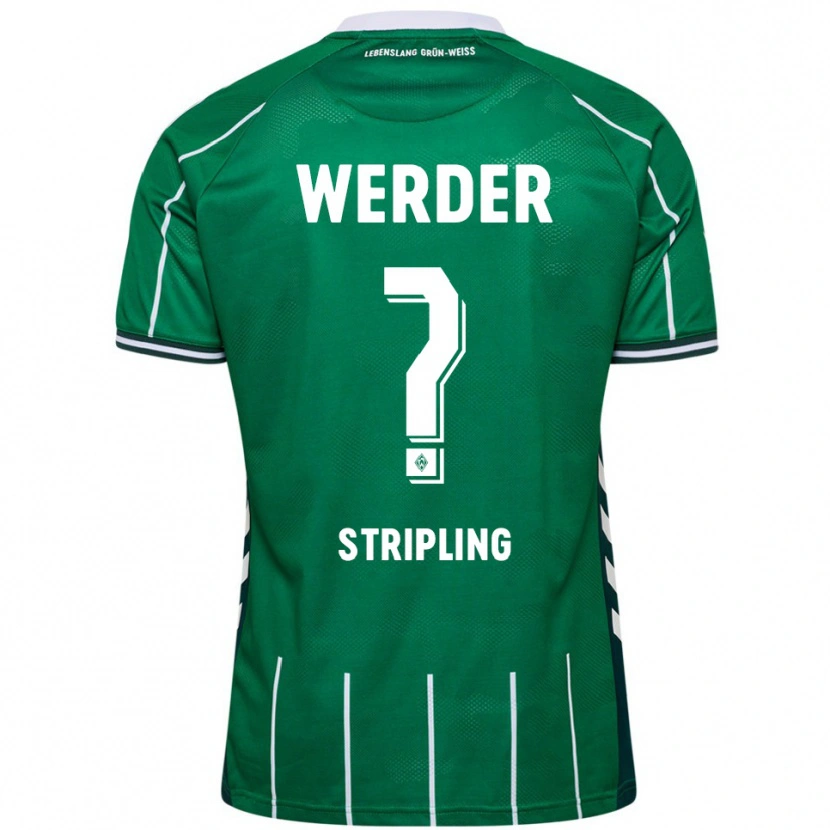 Danxen Heren Ben Stripling #0 Groen Wit Thuisshirt Thuistenue 2025/26 T-Shirt