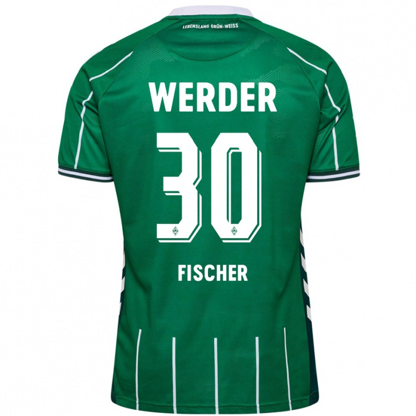 Danxen Heren Vanessa Fischer #30 Groen Wit Thuisshirt Thuistenue 2025/26 T-Shirt