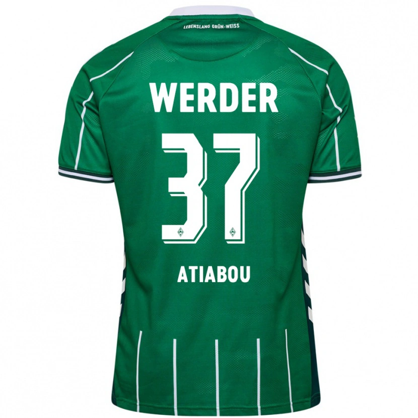 Danxen Heren Benjamin Atiabou #37 Groen Wit Thuisshirt Thuistenue 2025/26 T-Shirt