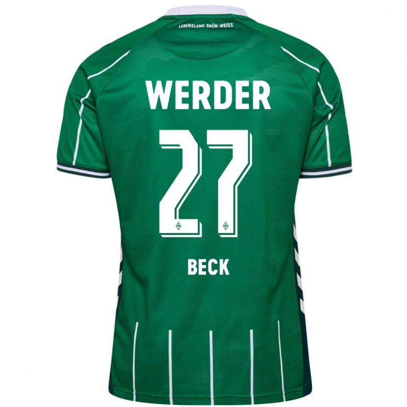 Danxen Heren Sharon Beck #27 Groen Wit Thuisshirt Thuistenue 2025/26 T-Shirt
