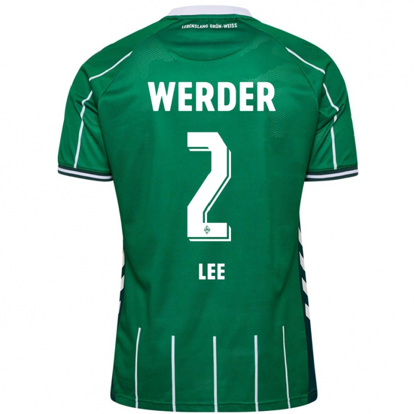 Danxen Heren Gun-Woo Lee #2 Groen Wit Thuisshirt Thuistenue 2025/26 T-Shirt