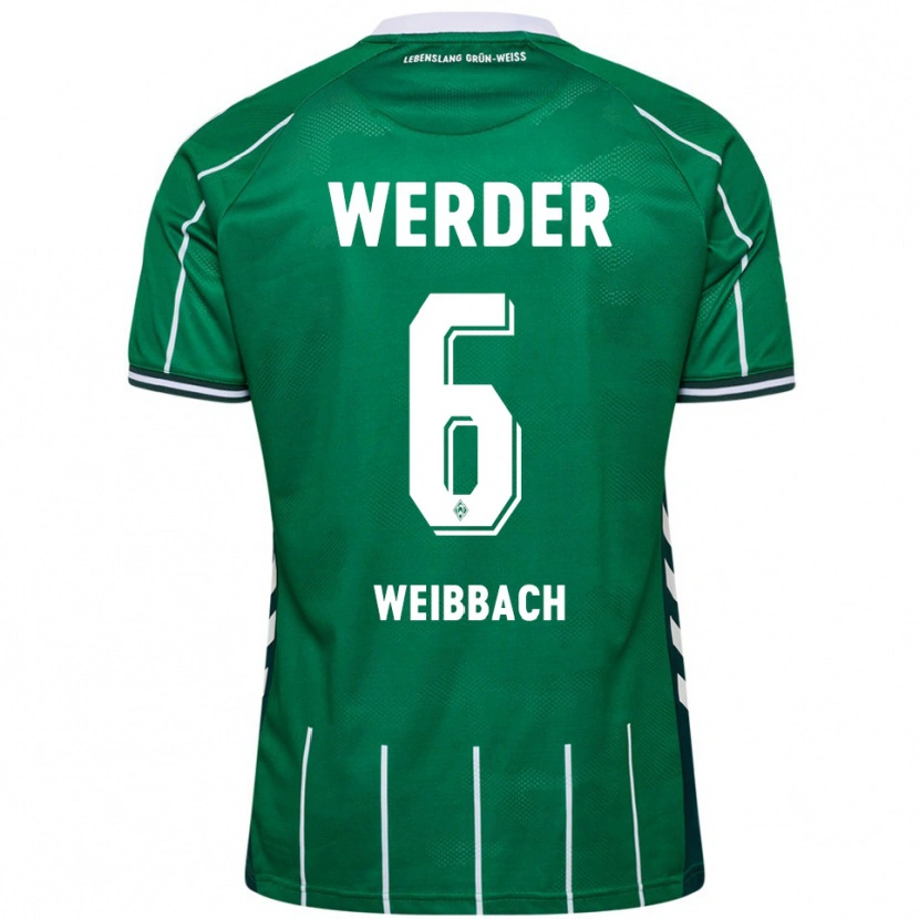 Danxen Heren Noah Weißbach #6 Groen Wit Thuisshirt Thuistenue 2025/26 T-Shirt