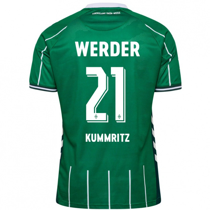 Danxen Heren Liam Kümmritz #21 Groen Wit Thuisshirt Thuistenue 2025/26 T-Shirt