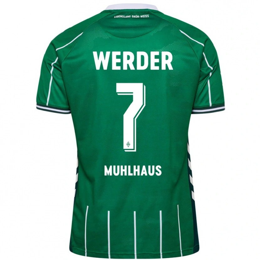 Danxen Heren Larissa Mühlhaus #7 Groen Wit Thuisshirt Thuistenue 2025/26 T-Shirt