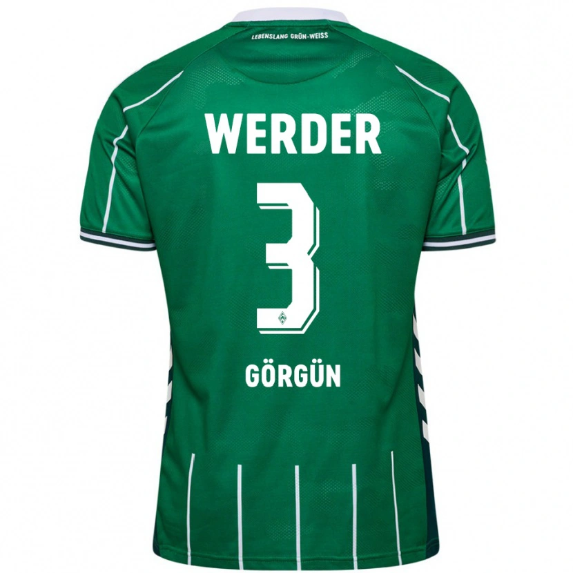 Danxen Heren Deniz-Erdem Görgün #3 Groen Wit Thuisshirt Thuistenue 2025/26 T-Shirt