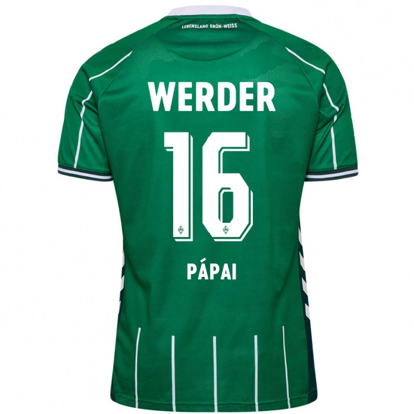 Danxen Heren Emöke Pápai #16 Groen Wit Thuisshirt Thuistenue 2025/26 T-Shirt