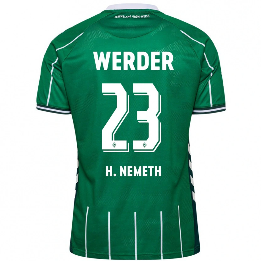 Danxen Heren Hanna Németh #23 Groen Wit Thuisshirt Thuistenue 2025/26 T-Shirt