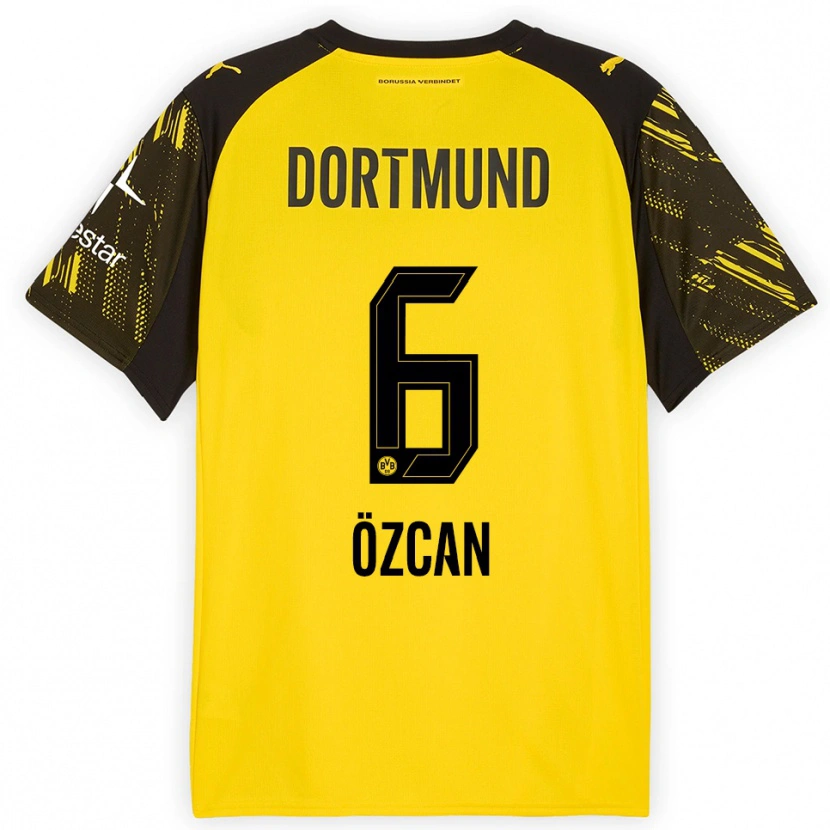 Danxen Heren Salih Özcan #6 Geel Zwart Thuisshirt Thuistenue 2025/26 T-Shirt