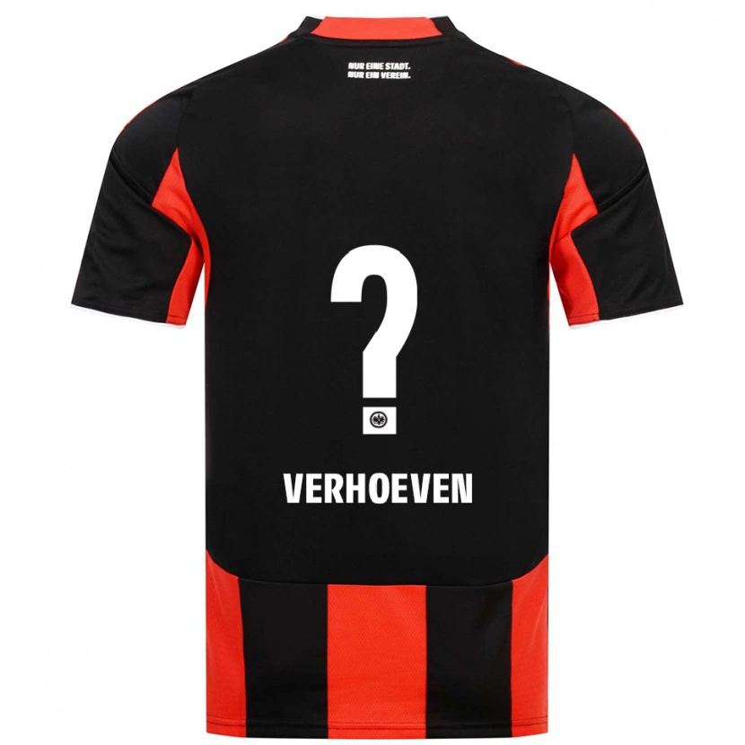 Danxen Heren Raphael Verhoeven #0 Zwart Rood Thuisshirt Thuistenue 2025/26 T-Shirt