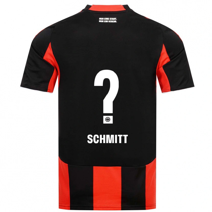 Danxen Heren Jonathan Schmitt #0 Zwart Rood Thuisshirt Thuistenue 2025/26 T-Shirt