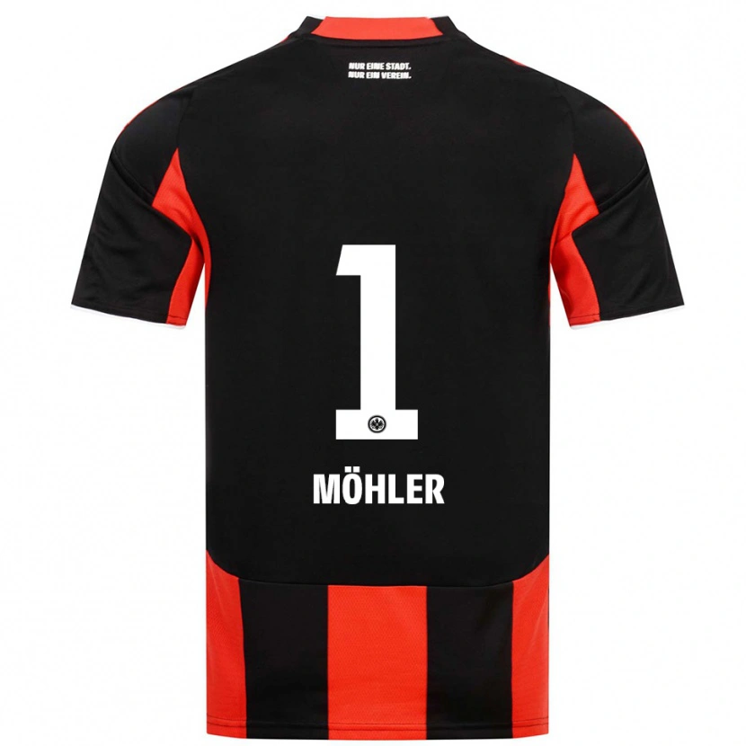 Danxen Heren Emil Möhler #1 Zwart Rood Thuisshirt Thuistenue 2025/26 T-Shirt