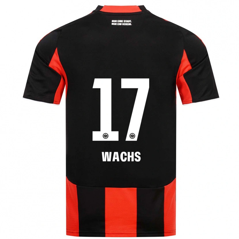 Danxen Heren Marc Wachs #17 Zwart Rood Thuisshirt Thuistenue 2025/26 T-Shirt