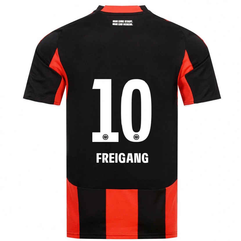Danxen Heren Laura Freigang #10 Zwart Rood Thuisshirt Thuistenue 2025/26 T-Shirt