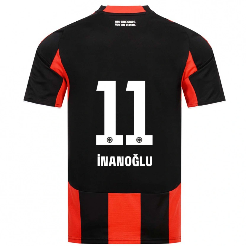 Danxen Heren Kaan İnanoğlu #11 Zwart Rood Thuisshirt Thuistenue 2025/26 T-Shirt