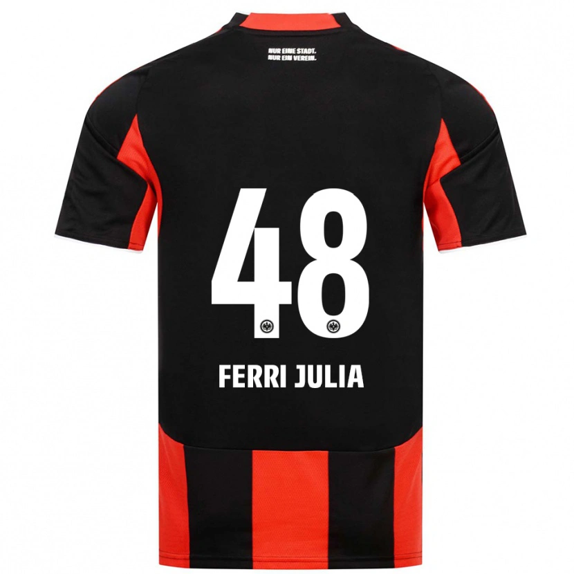Danxen Heren Nacho Ferri #48 Zwart Rood Thuisshirt Thuistenue 2025/26 T-Shirt