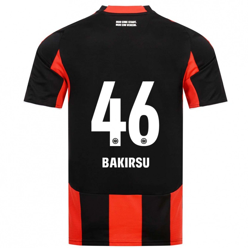 Danxen Heren Hüseyin Bakirsu #46 Zwart Rood Thuisshirt Thuistenue 2025/26 T-Shirt