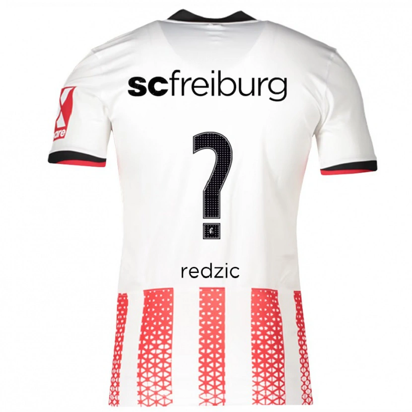 Danxen Heren Edis Redzic #0 Wit Rood Thuisshirt Thuistenue 2025/26 T-Shirt