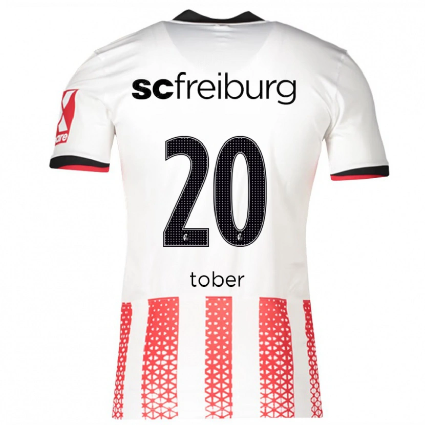 Danxen Heren Louis Tober #20 Wit Rood Thuisshirt Thuistenue 2025/26 T-Shirt