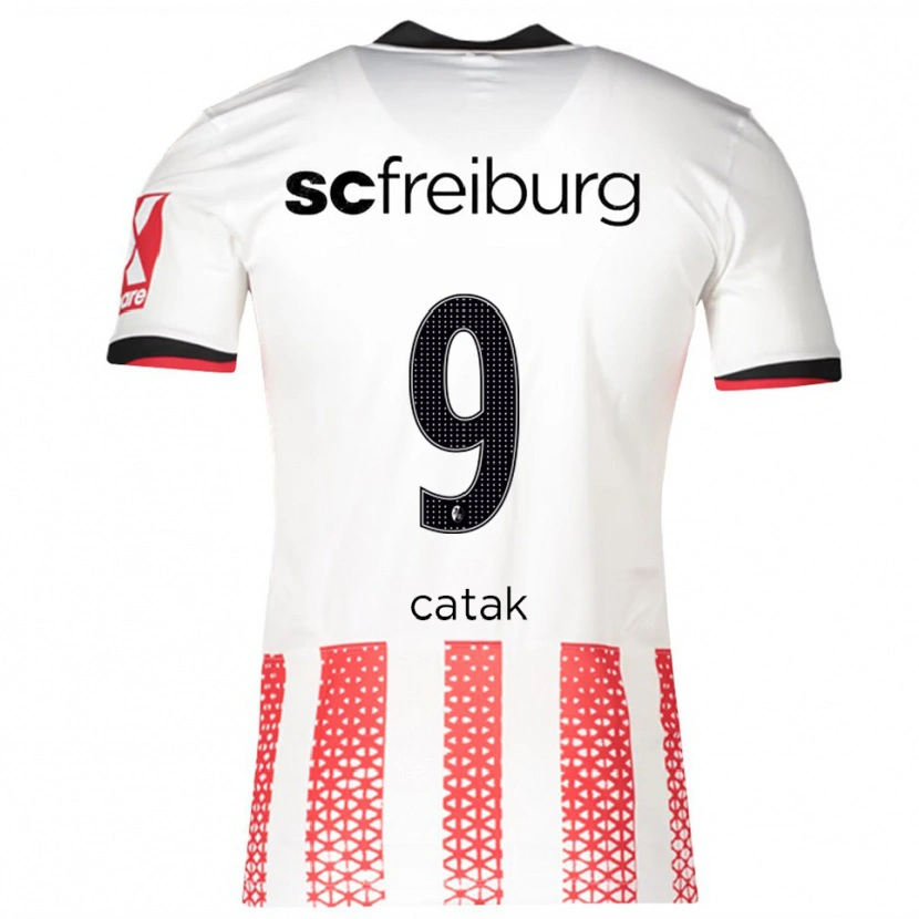 Danxen Heren Leon Catak #9 Wit Rood Thuisshirt Thuistenue 2025/26 T-Shirt