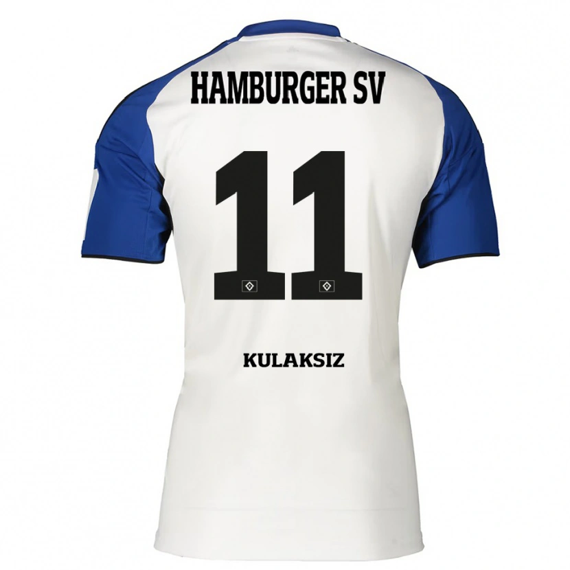 Danxen Heren Onurhan Kulaksız #11 Wit Blauw Thuisshirt Thuistenue 2025/26 T-Shirt
