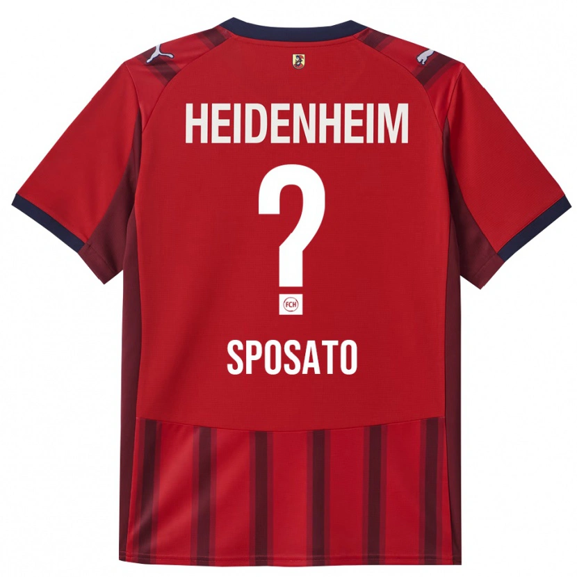 Danxen Heren Lennard Sposato #0 Rood Marineblauw Thuisshirt Thuistenue 2025/26 T-Shirt