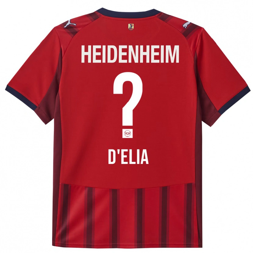 Danxen Heren Marlon D'elia #0 Rood Marineblauw Thuisshirt Thuistenue 2025/26 T-Shirt