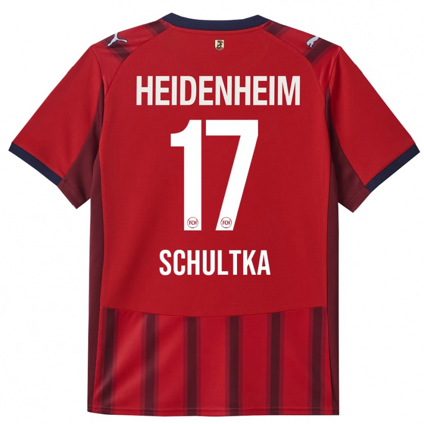 Danxen Heren Silas Schultka #17 Rood Marineblauw Thuisshirt Thuistenue 2025/26 T-Shirt