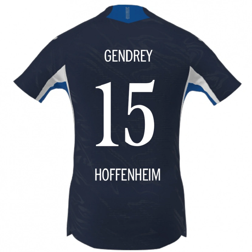 Danxen Heren Valentin Gendrey #15 Marineblauw Wit Thuisshirt Thuistenue 2025/26 T-Shirt