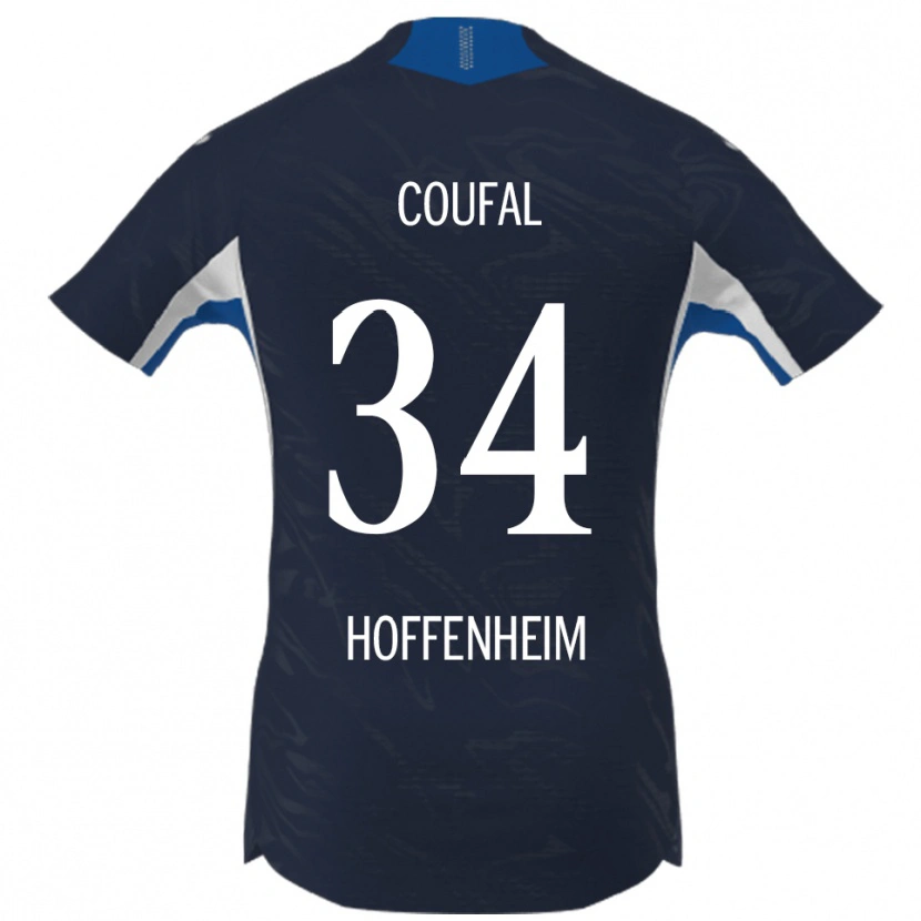 Danxen Heren Vladimír Coufal #34 Marineblauw Wit Thuisshirt Thuistenue 2025/26 T-Shirt