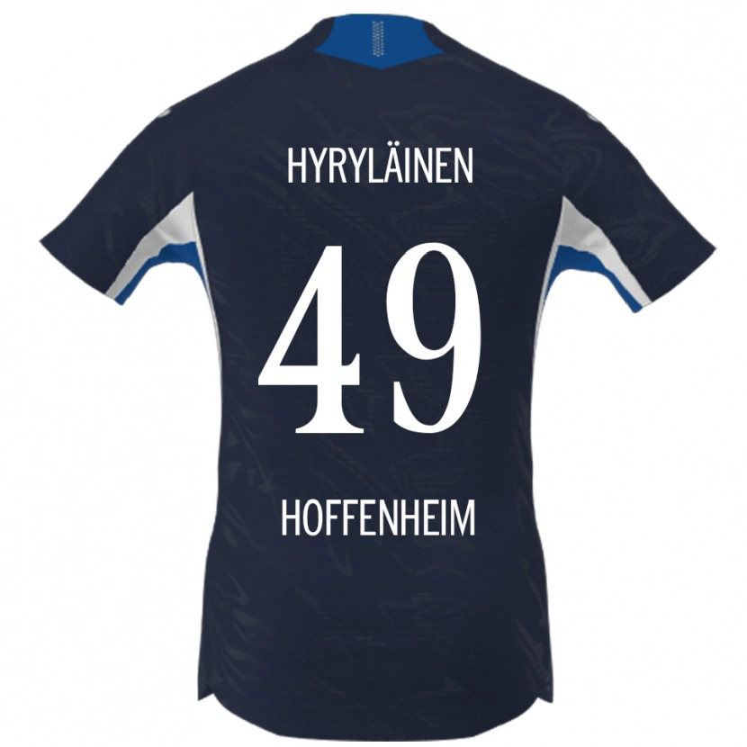 Danxen Heren Luka Hyryläinen #49 Marineblauw Wit Thuisshirt Thuistenue 2025/26 T-Shirt