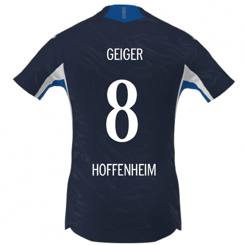 Danxen Heren Dennis Geiger #8 Marineblauw Wit Thuisshirt Thuistenue 2025/26 T-Shirt