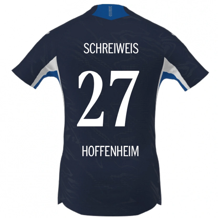 Danxen Heren Ben Schreiweis #27 Marineblauw Wit Thuisshirt Thuistenue 2025/26 T-Shirt