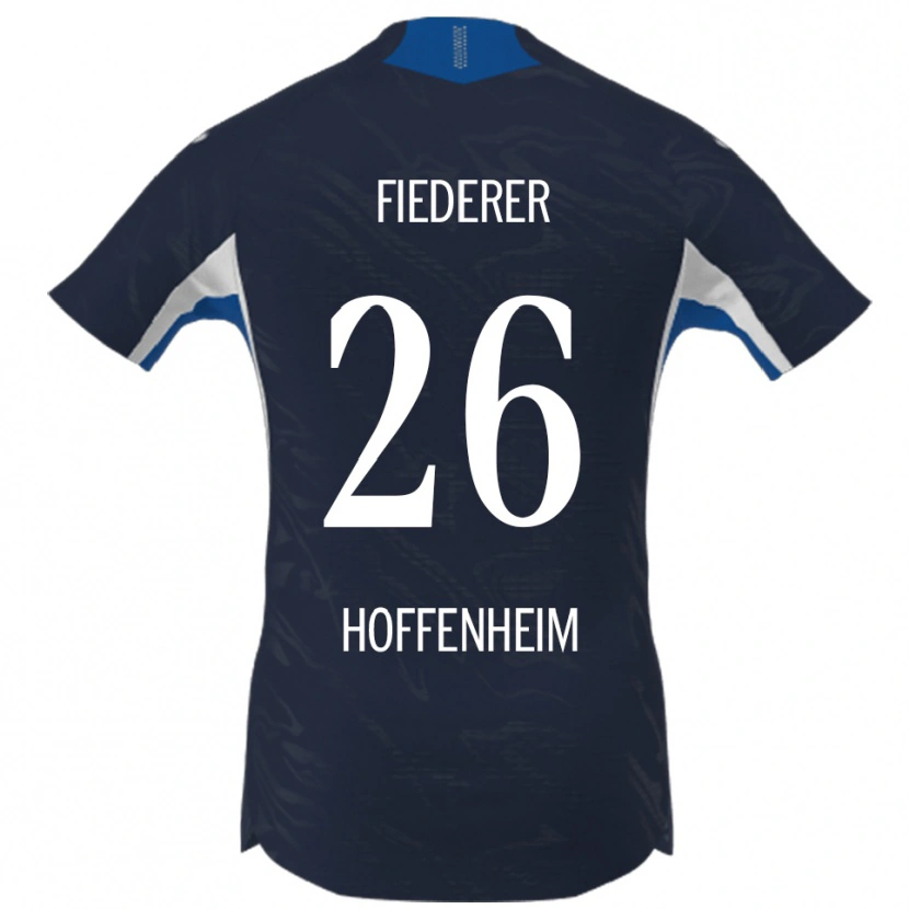 Danxen Heren Tom Fiederer #26 Marineblauw Wit Thuisshirt Thuistenue 2025/26 T-Shirt