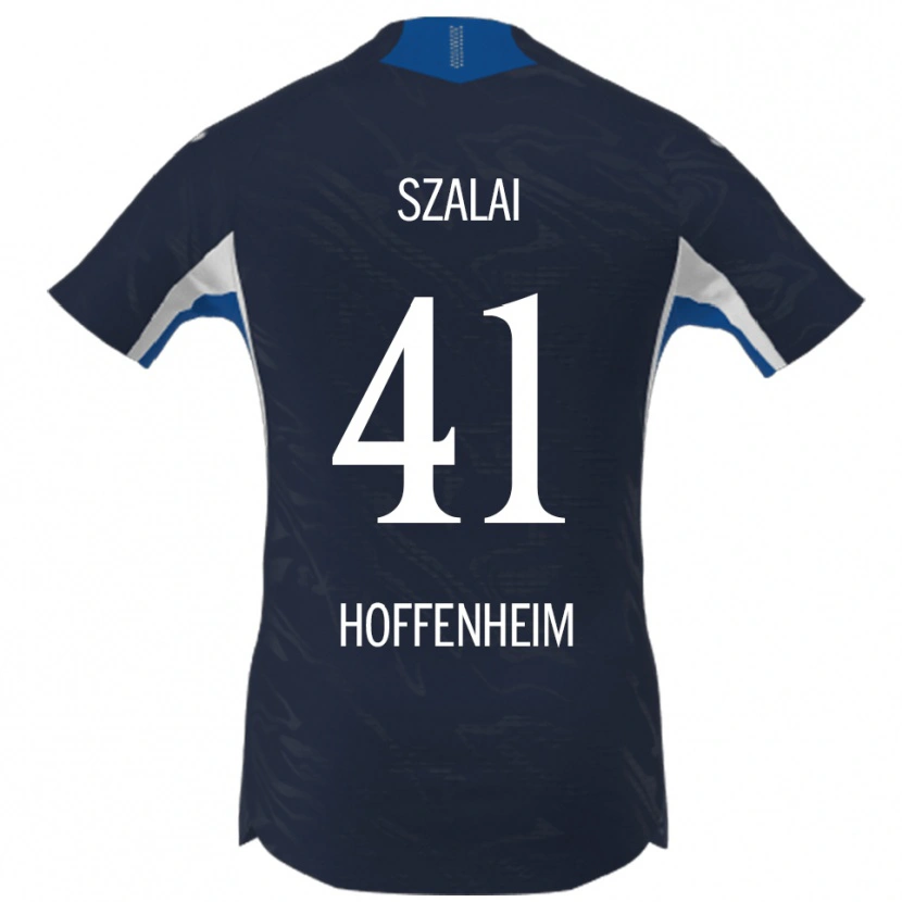 Danxen Heren Attila Szalai #41 Marineblauw Wit Thuisshirt Thuistenue 2025/26 T-Shirt