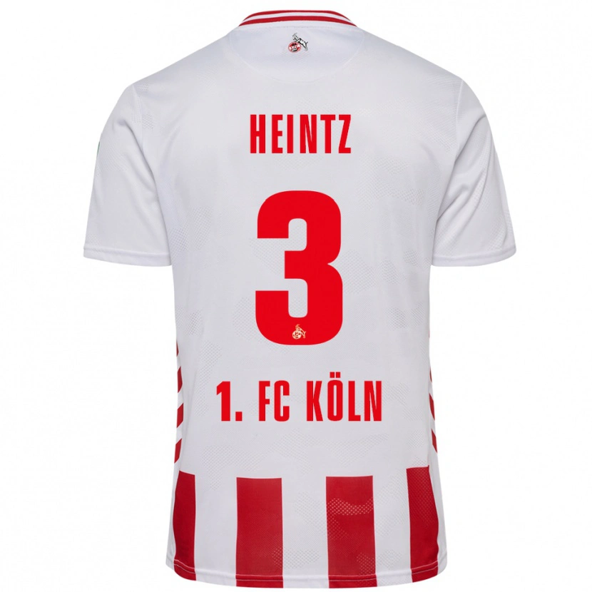 Danxen Heren Dominique Heintz #3 Wit Rood Thuisshirt Thuistenue 2025/26 T-Shirt