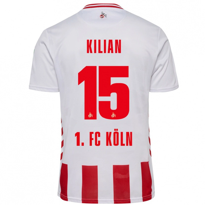 Danxen Heren Luca Kilian #15 Wit Rood Thuisshirt Thuistenue 2025/26 T-Shirt