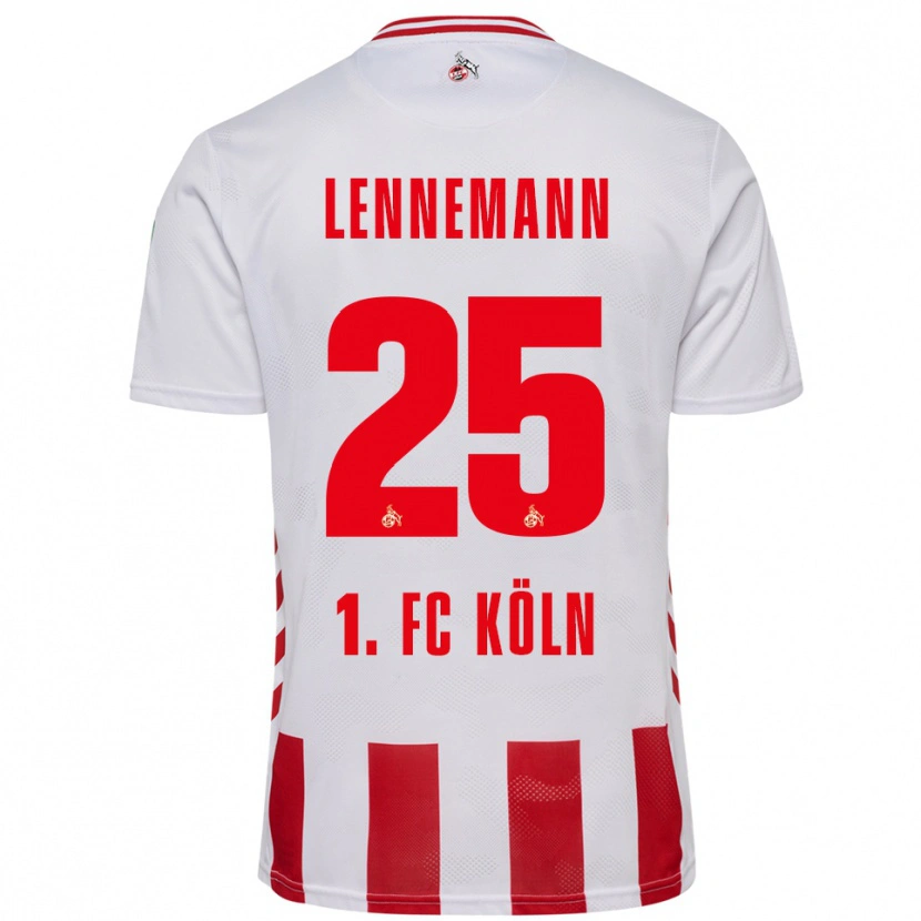 Danxen Heren Bernie Lennemann #25 Wit Rood Thuisshirt Thuistenue 2025/26 T-Shirt