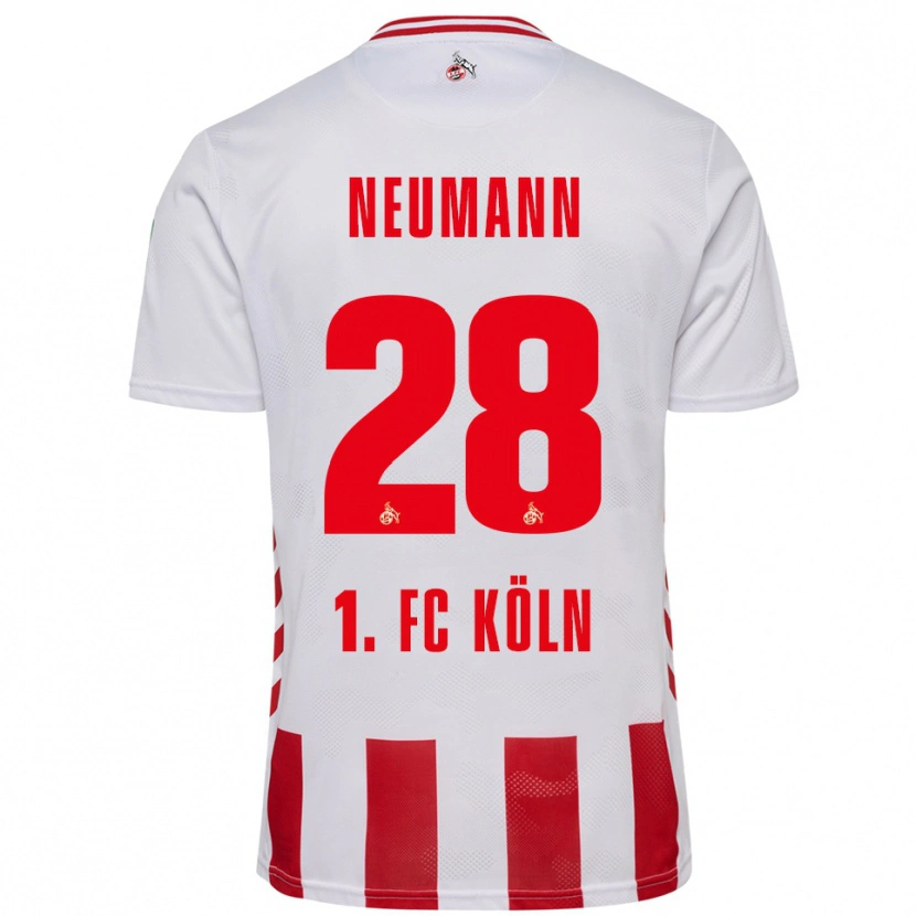 Danxen Heren Cenny Neumann #28 Wit Rood Thuisshirt Thuistenue 2025/26 T-Shirt